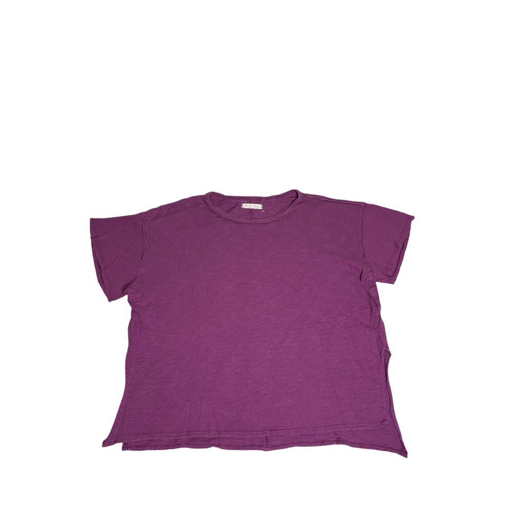 We The Free Purple Oversized Tee — Size S